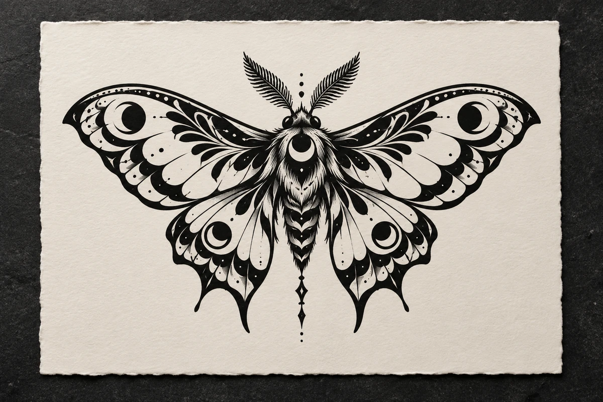 Dibujo conceptual de Blackwork
